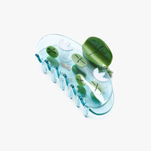 Load image into Gallery viewer, Pond with Lily Pads and Lotus Flowers Hair Clip