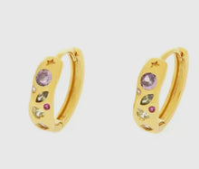 Load image into Gallery viewer, Confetti Hoop Huggies