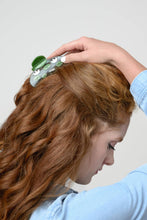 Load image into Gallery viewer, Pond with Lily Pads and Lotus Flowers Hair Clip