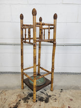 Load image into Gallery viewer, Antique Torched Bamboo Umbrella Stand
