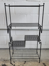 Load image into Gallery viewer, Mid Century Metal Plant Stand/Shelf