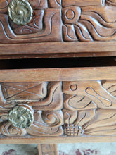 Load image into Gallery viewer, MCM Carved Mayan Revival Desk
