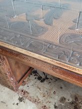 Load image into Gallery viewer, MCM Carved Mayan Revival Desk