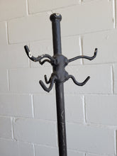 Load image into Gallery viewer, Primitive Painted Wrought Iron Coat Rack
