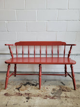 Load image into Gallery viewer, Vintage Painted Farm Style Bench
