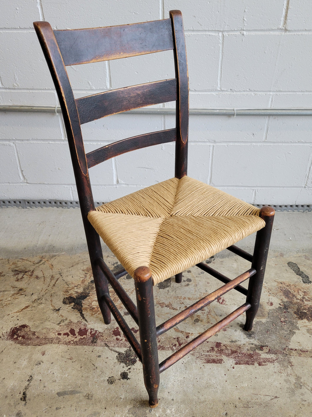 Antique Chair with Rush Seat