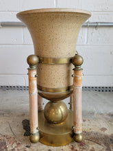 Load image into Gallery viewer, Hollywood Regency Style Brass Planter, with Pottery Insert