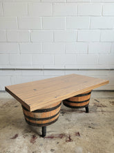 Load image into Gallery viewer, Barrel Coffee Table with Laminate Top
