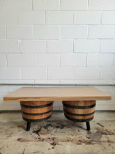Load image into Gallery viewer, Barrel Coffee Table with Laminate Top
