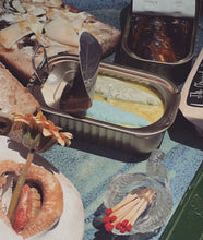 Load image into Gallery viewer, Tinned Fish Candle - Sardines in Olive Oil and Sea Salt