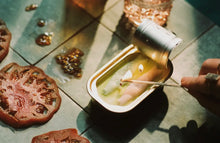 Load image into Gallery viewer, Tinned Fish Candle - Sardines in Olive Oil and Sea Salt