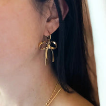 Load image into Gallery viewer, Bow Hoop Earrings