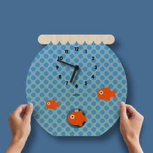 Load image into Gallery viewer, Fishbowl Pendulum Clock - Wood