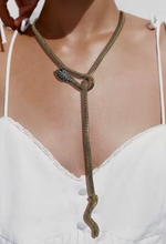 Load image into Gallery viewer, Snake Rhinestone Statement Necklace