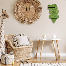 Load image into Gallery viewer, Alligator Pendulum Clock - Wood