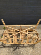 Load image into Gallery viewer, Mid Century Rattan and Wicker Loveseat