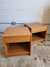 Load image into Gallery viewer, Pair of Mid Century Danish Teak Nightstands