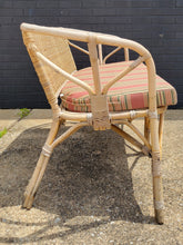 Load image into Gallery viewer, Mid Century Rattan and Wicker Loveseat