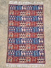 Load image into Gallery viewer, Tribal Chain Stitched Animal Rug