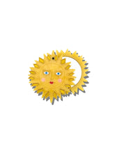 Load image into Gallery viewer, Hand-painted Celestial Sun Compact Mirror
