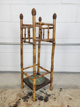 Load image into Gallery viewer, Antique Torched Bamboo Umbrella Stand
