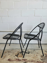 Load image into Gallery viewer, Pair of Mid Century Salterini for Rid Jid Folding Hoop Chairs
