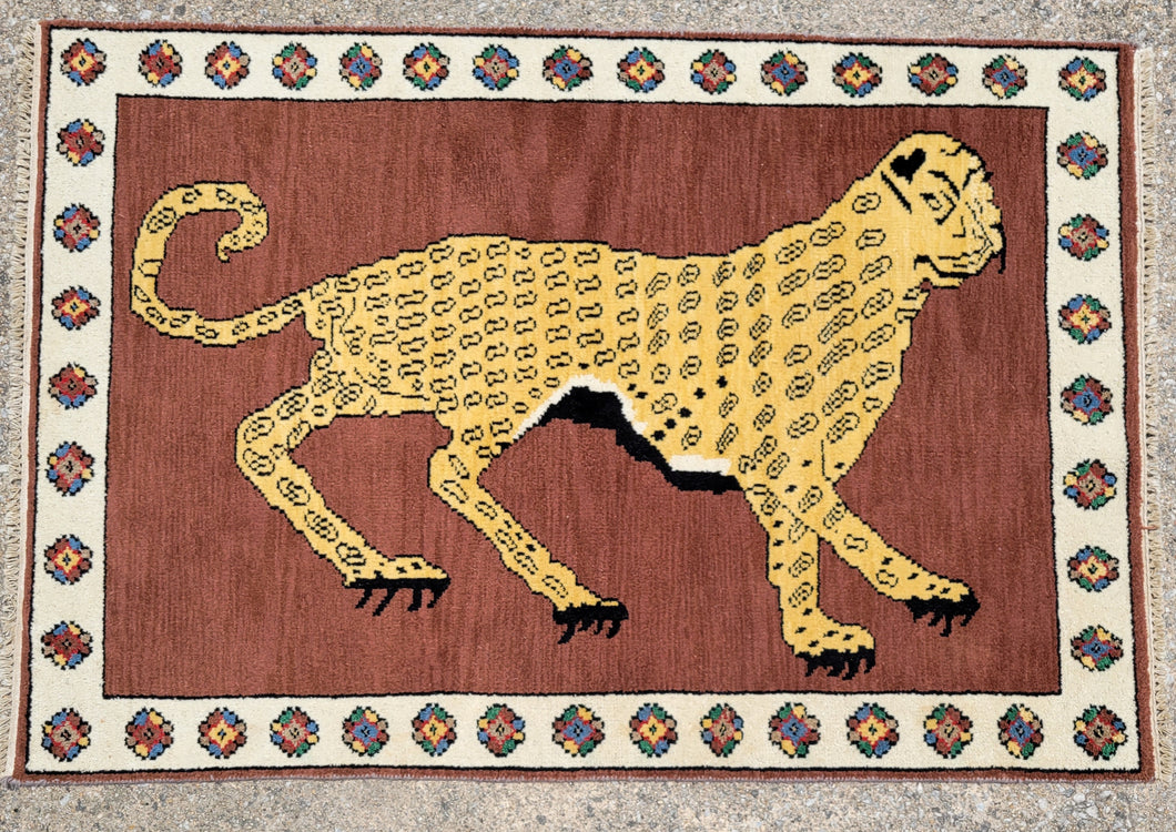 Persian Ghashghai Leopard Rug