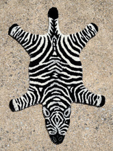 Load image into Gallery viewer, Zebra Hooked Rug
