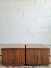Load image into Gallery viewer, Pair of Mid Century Storage End Tables
