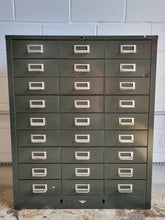 Load image into Gallery viewer, Vintage Industrial Metal Sorting Cabinet
