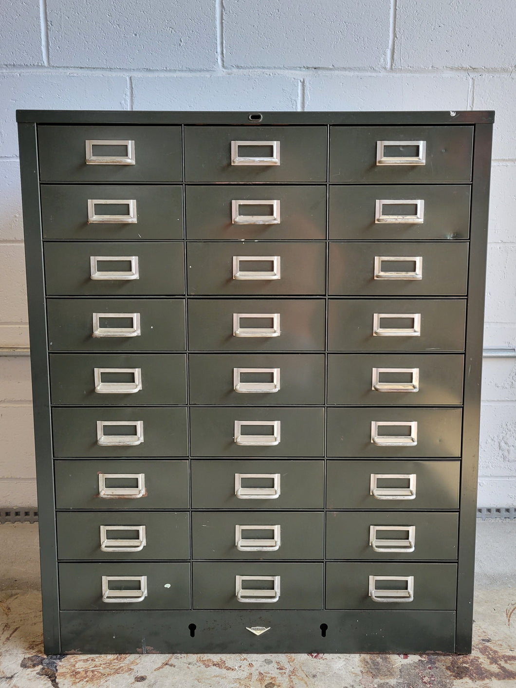 Vintage Industrial Metal Sorting Cabinet