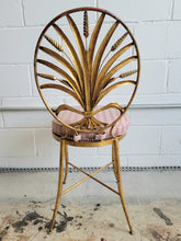 Load image into Gallery viewer, Hollywood Regency Wheat Sheaf Bistro Chair by Tole

