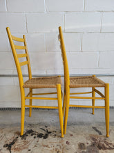 Load image into Gallery viewer, Pair of Danish Style Ladder Back Farm Chairs
