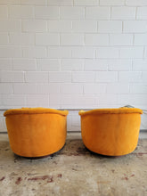Load image into Gallery viewer, Pair of Mid Century Thayer Coggin Tilt &amp; Swivel Chairs
