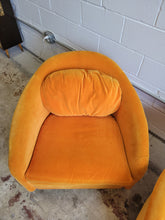 Load image into Gallery viewer, Pair of Mid Century Thayer Coggin Tilt &amp; Swivel Chairs
