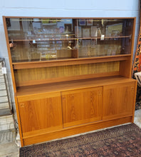 Load image into Gallery viewer, Mid Century Danish Teak China Hutch Cabinet
