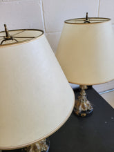 Load image into Gallery viewer, Pair of Antique Marble Base Table Lamps
