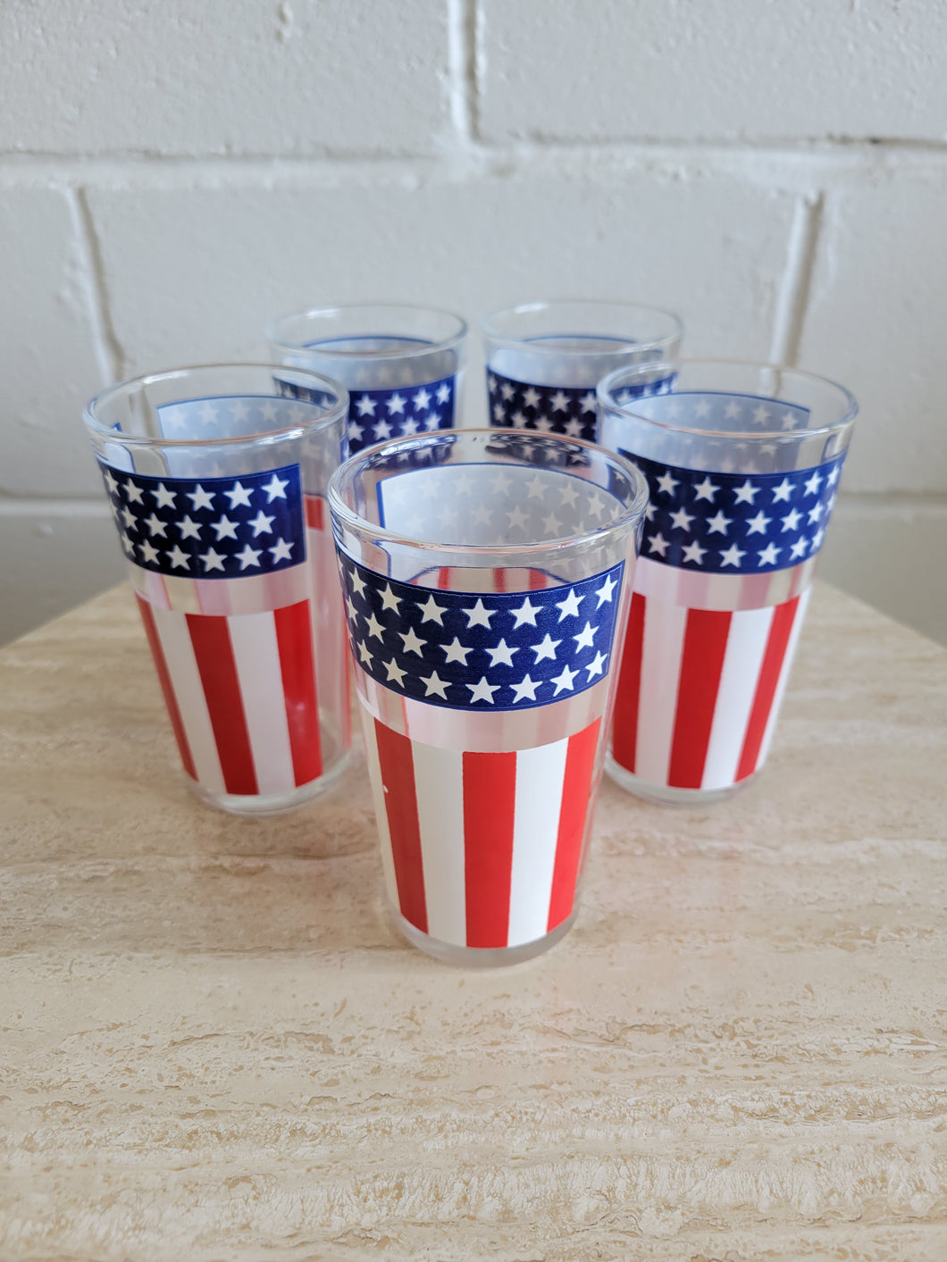 Five Patriotic Highball Glasses
