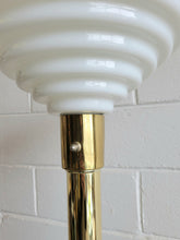 Load image into Gallery viewer, 1980s 3 Way Art Deco Torchiere Floor Lamp
