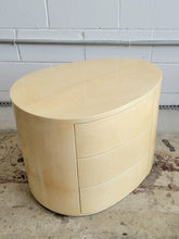 Load image into Gallery viewer, Vintage Lacquered Egg Shaped Table with 3 Drawers
