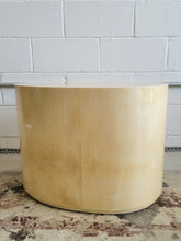 Load image into Gallery viewer, Vintage Lacquered Egg Shaped Table with 3 Drawers
