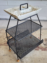 Load image into Gallery viewer, Mid Century Atomic Standing Ashtray/Magazine Rack
