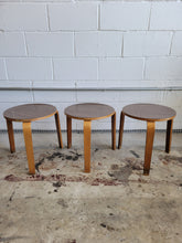 Load image into Gallery viewer, Set of Three Mid Century Stacking Stools
