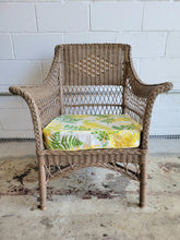 Load image into Gallery viewer, Antique Painted Wicker Chair

