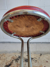 Load image into Gallery viewer, Gilbert Rohde Z Stool - Red Upholstery
