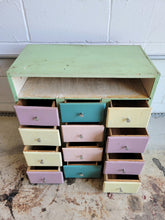 Load image into Gallery viewer, Homemade 12 Drawer Painted Chest
