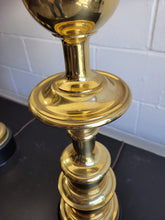 Load image into Gallery viewer, Pair of Mid Century Brass Lamps
