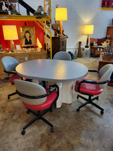 Load image into Gallery viewer, Laminate Conference/Dinning Table w/ 4 Rolling Chairs
