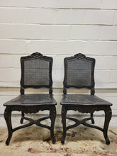 Load image into Gallery viewer, Pair of Shabby Chic Gothic Chairs
