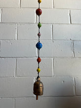 Load image into Gallery viewer, Striped Glass Beads with Bell
